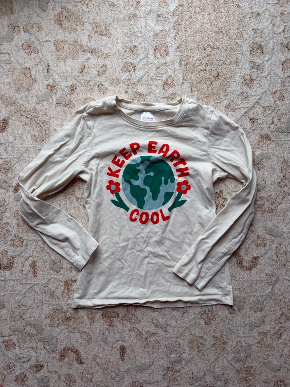 Hanna Andersson “Keep Earth Cool” Graphic Print Long Sleeve Tee